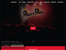 Tablet Screenshot of partypass.de